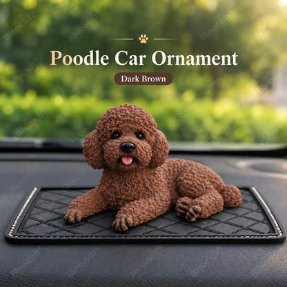 Poodle Car Ornament – The Cutest Dashboard Upgrade 🐶✨