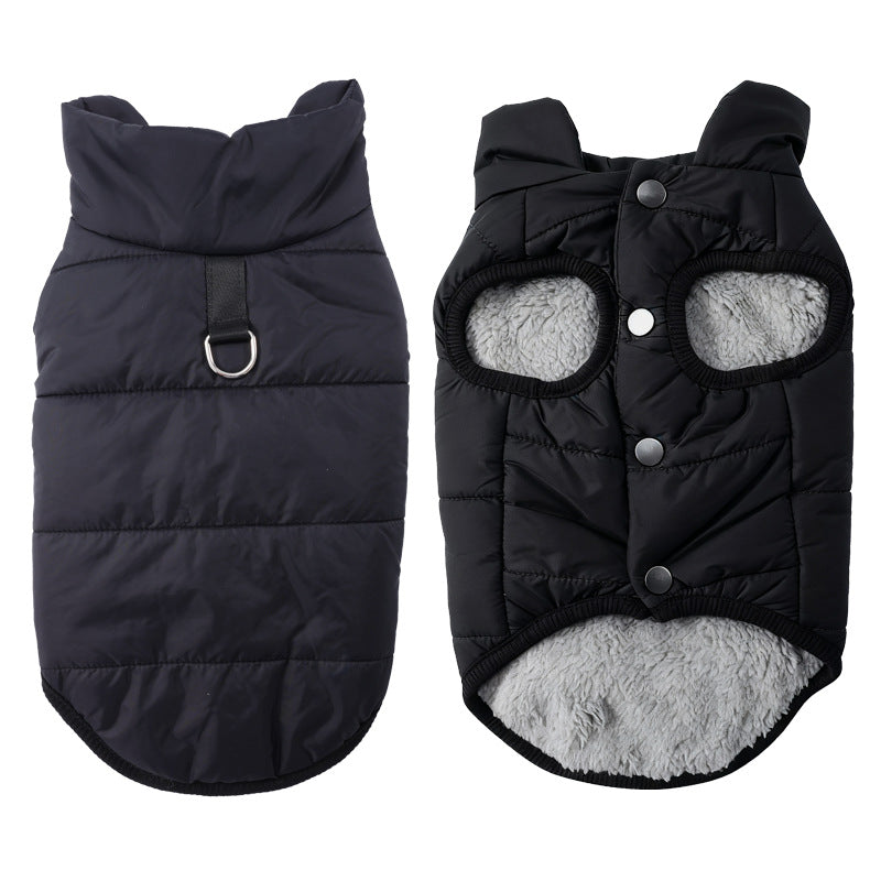 🐾 LIMITED-TIME 50% OFF! ✨ Hooded Dog Coat – Fleece-lined, Windproof 🧥
