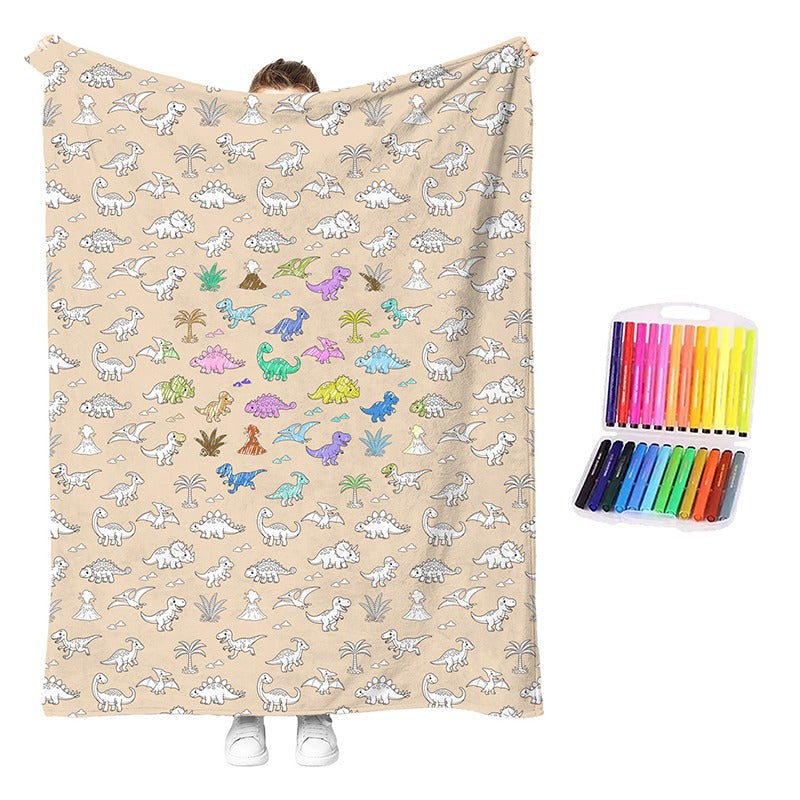 🎨 DIY Coloring Blanket Kit – Cozy Creative Activity Blanket