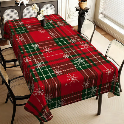 🎄🎁Stylish Christmas Printed Tablecloth – Stain Resistant, Wrinkle-proof, Easy Wash ✨