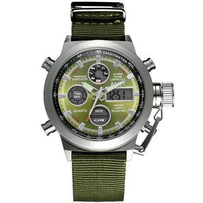 Men's Retro Digital Quartz Sports Watch