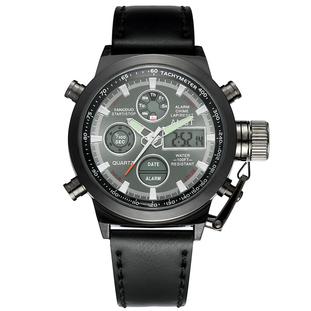 Men's Retro Digital Quartz Sports Watch