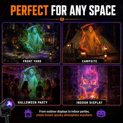 🎃32FT HD Halloween Projector | That Disappoint Your Halloween Party | 10 Unique HD Projection Patterns