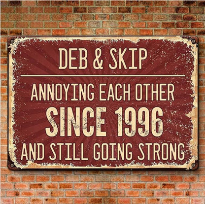 Vintage Style Wooden Hanging Sign