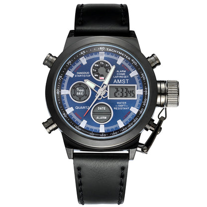 Men's Retro Digital Quartz Sports Watch