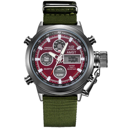 Men's Retro Digital Quartz Sports Watch