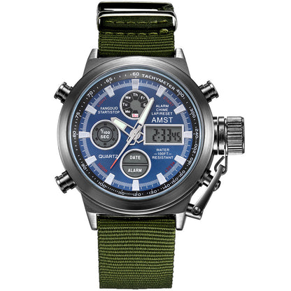 Men's Retro Digital Quartz Sports Watch