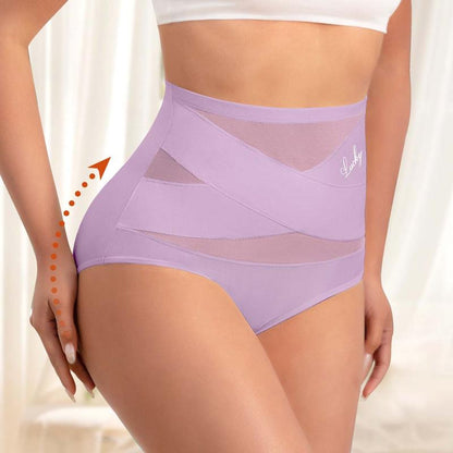 💖Last Day-Buy 2 Get 1 Free💖Plus-Size High-Waist Cross Tummy Control Panties