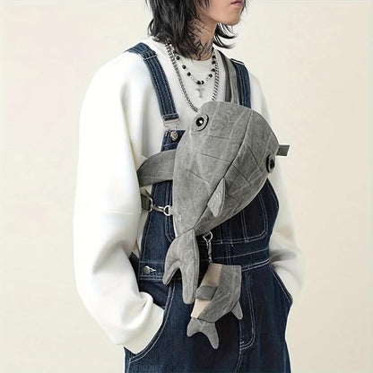 Unisex Whale Shark Crossbody Bag