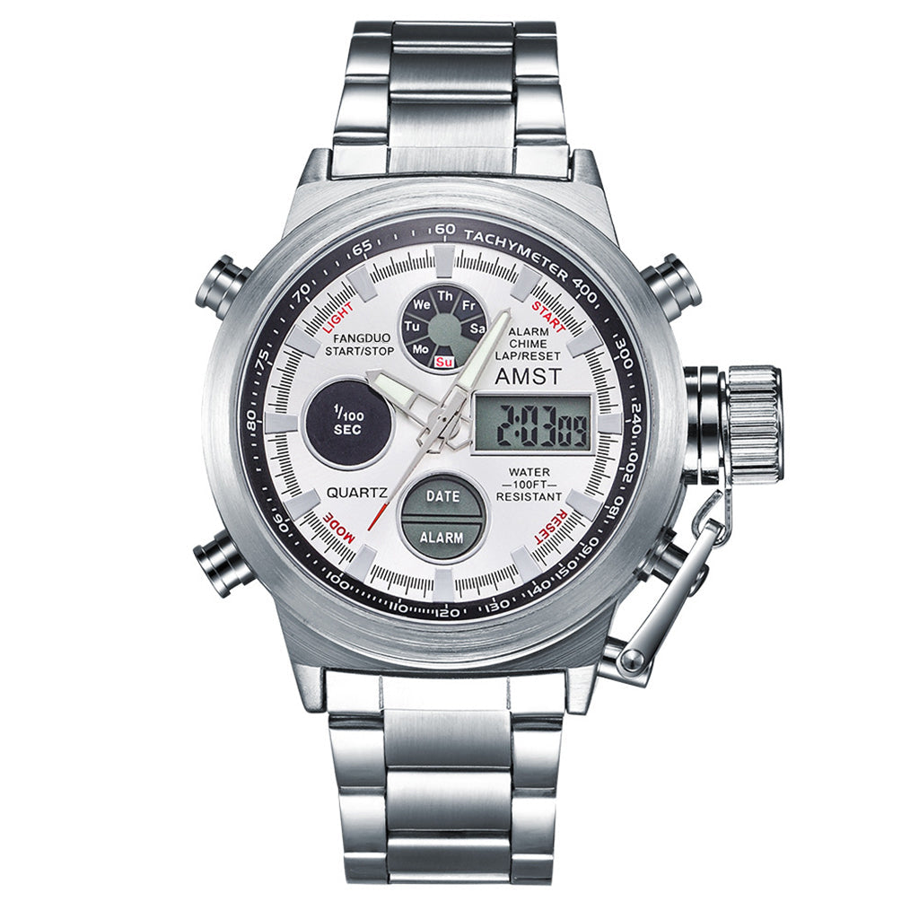 Men's Retro Digital Quartz Sports Watch