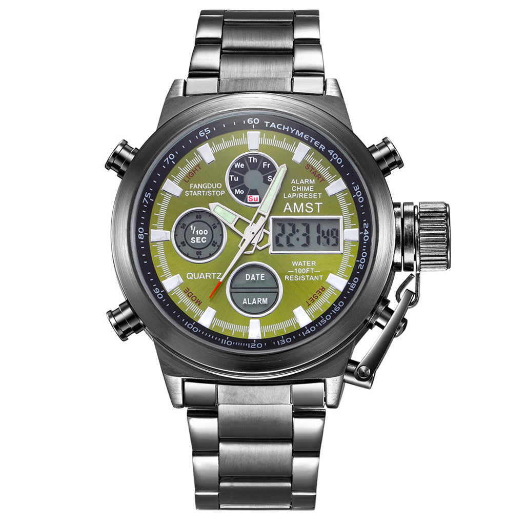 Men's Retro Digital Quartz Sports Watch