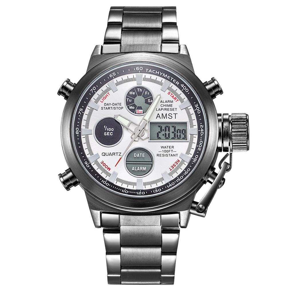 Men's Retro Digital Quartz Sports Watch