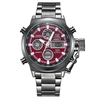 Men's Retro Digital Quartz Sports Watch