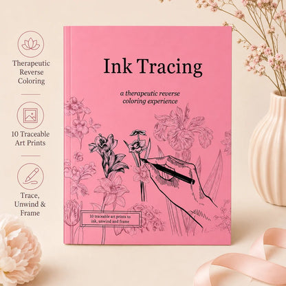 Beginner-Friendly💕Ink Tracing: A Therapeutic Reverse Coloring Experience📚(Deluxe Edition)