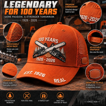 🔥 100th Anniversary Commemorative Trucker Cap