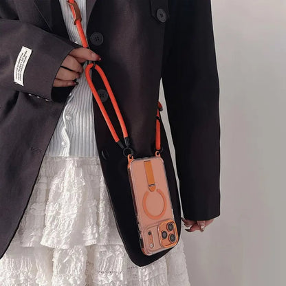 🥳2026 HOT SALE🥳💞50K+ SOLD! MagSafe Phone Case with Detachable Crossbody Neck Lanyard Strap