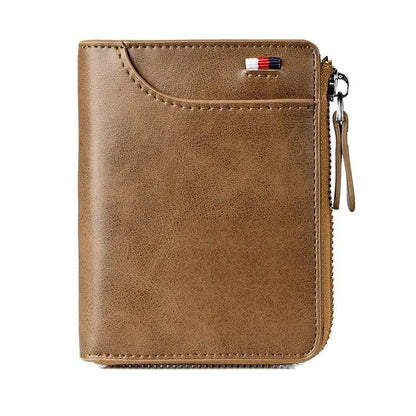 Men Wallet Zipper Purse ( RFID PROTECTED )