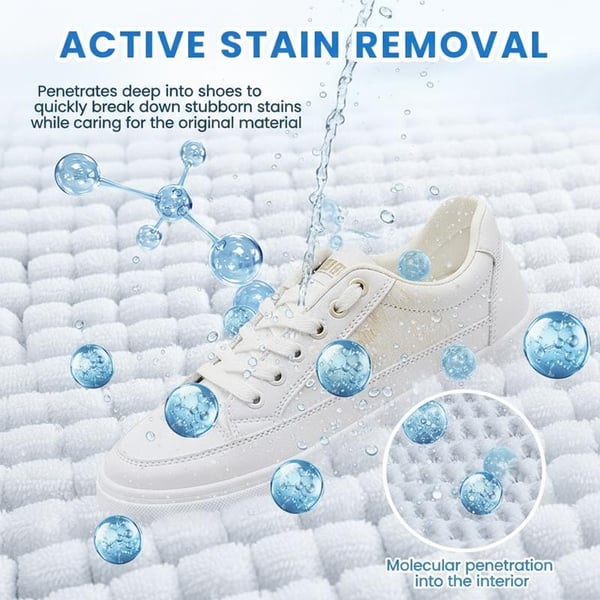 🔥🎁Waterless cleaning cream for white shoes with sponge