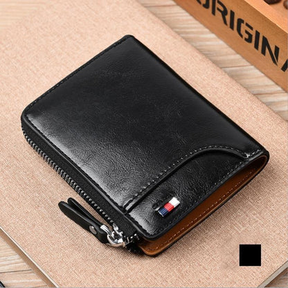 Men Wallet Zipper Purse ( RFID PROTECTED )