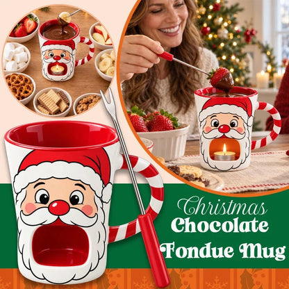 Santa Chocolate Fondue Mug