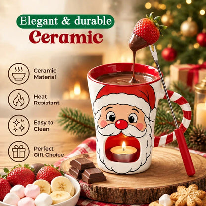 Santa Chocolate Fondue Mug