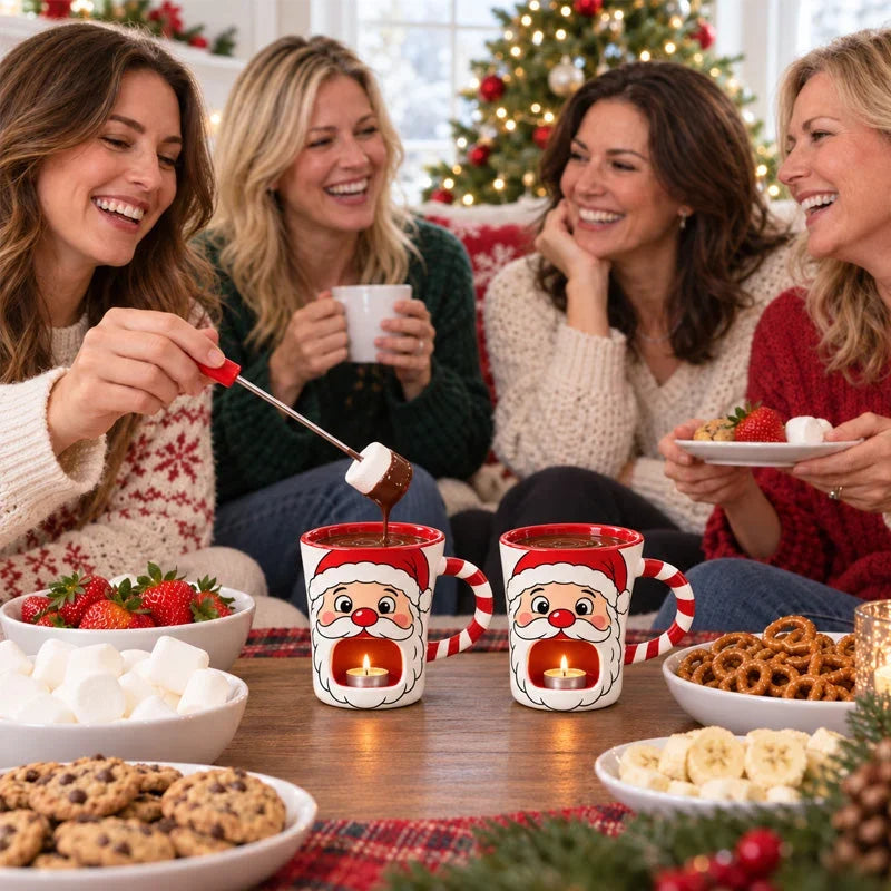 Santa Chocolate Fondue Mug