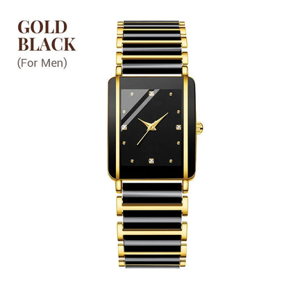⌚fashion Ceramic Square Quartz Watch