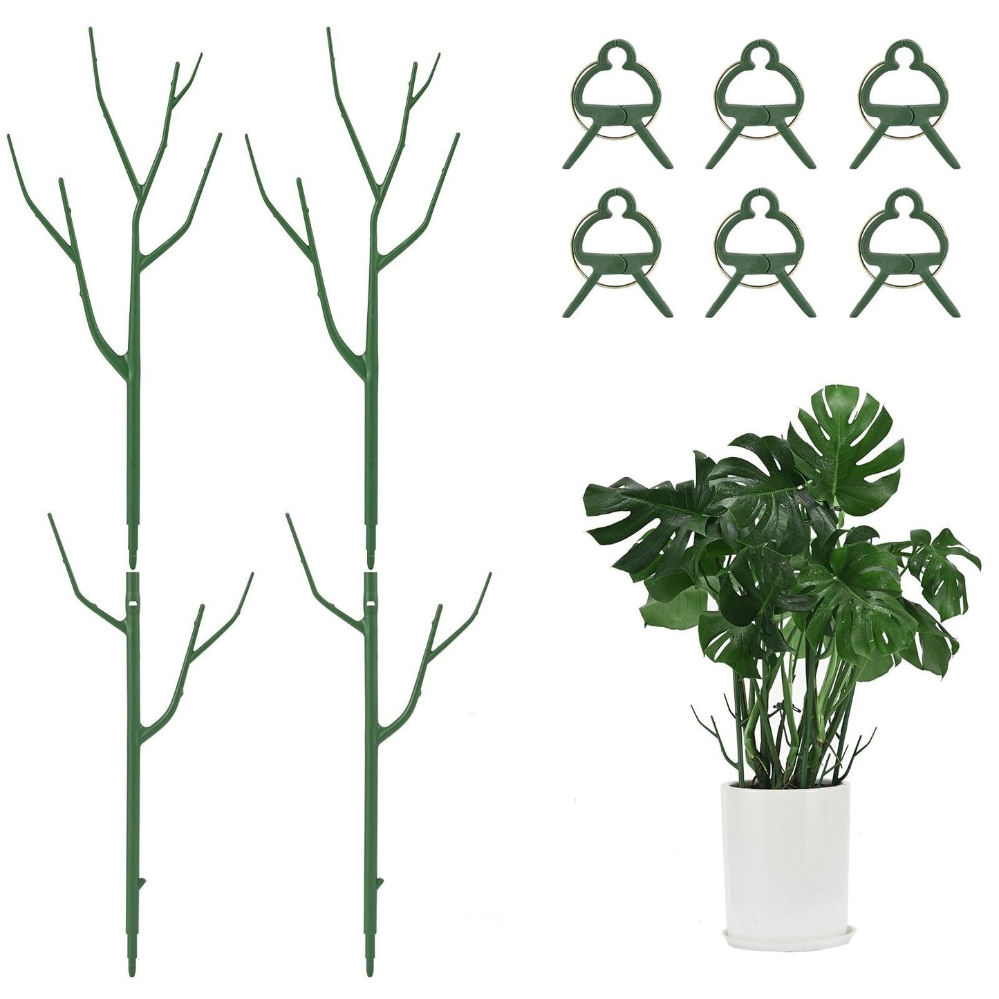 🔥HOT SALE🔥🌱 Adjustable Climbing Plant Stakes – Natural‑Look, Tool‑Free Support for Indoor & Outdoor Vertical Growth