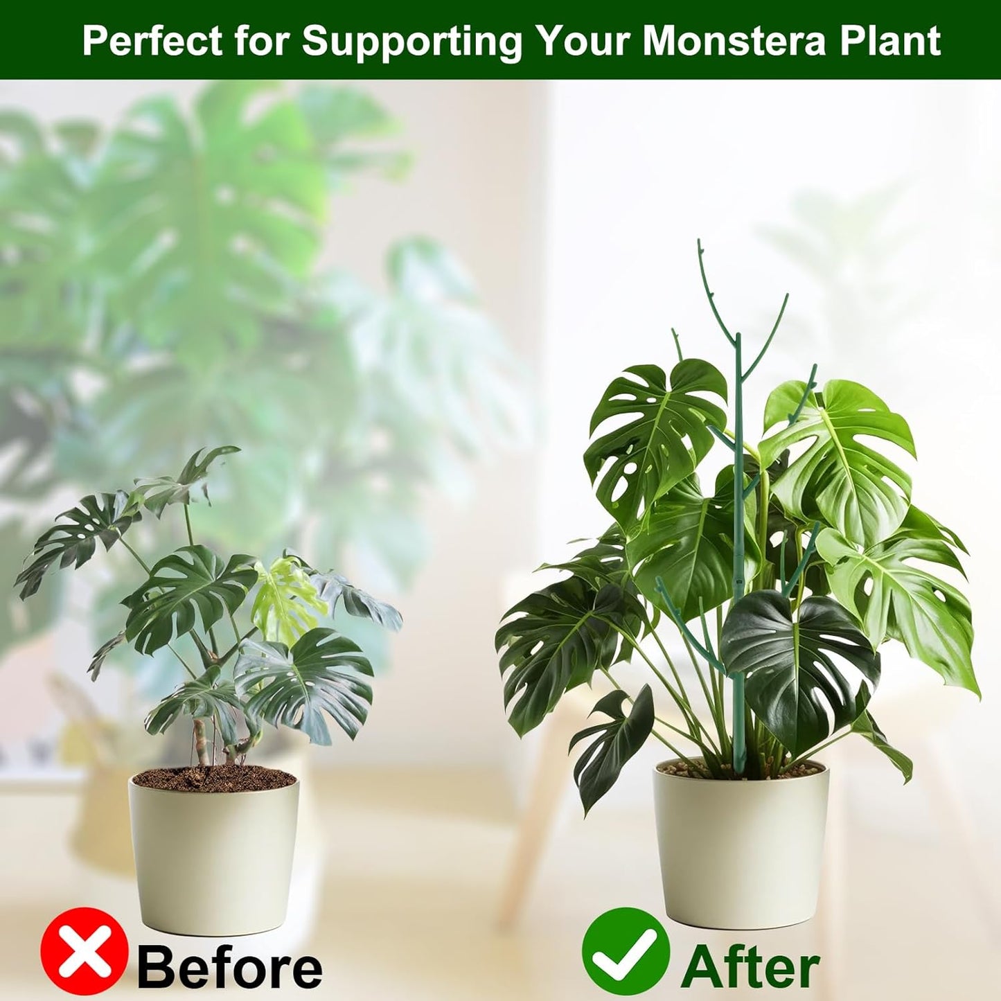 🔥HOT SALE🔥🌱 Adjustable Climbing Plant Stakes – Natural‑Look, Tool‑Free Support for Indoor & Outdoor Vertical Growth