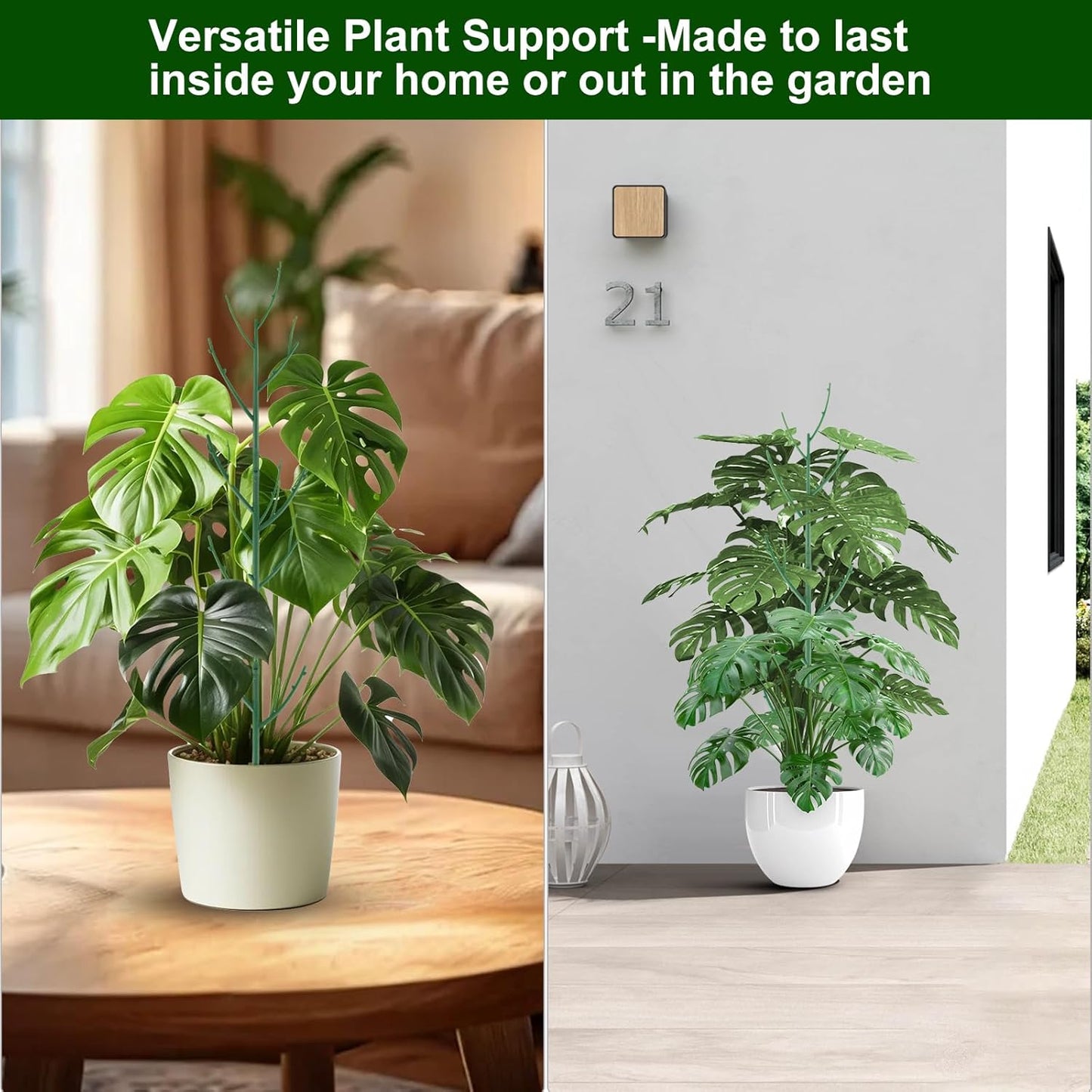 🔥HOT SALE🔥🌱 Adjustable Climbing Plant Stakes – Natural‑Look, Tool‑Free Support for Indoor & Outdoor Vertical Growth