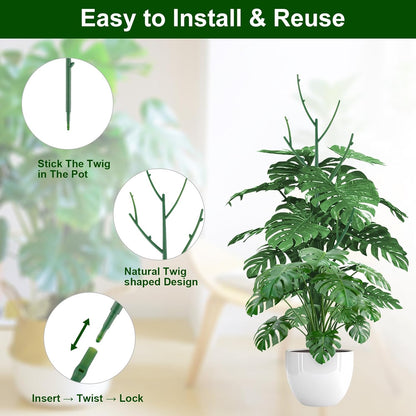 🔥HOT SALE🔥🌱 Adjustable Climbing Plant Stakes – Natural‑Look, Tool‑Free Support for Indoor & Outdoor Vertical Growth
