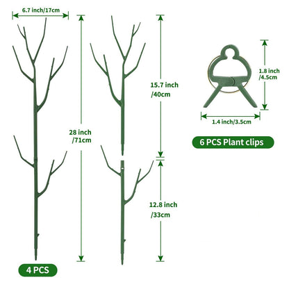 🔥HOT SALE🔥🌱 Adjustable Climbing Plant Stakes – Natural‑Look, Tool‑Free Support for Indoor & Outdoor Vertical Growth