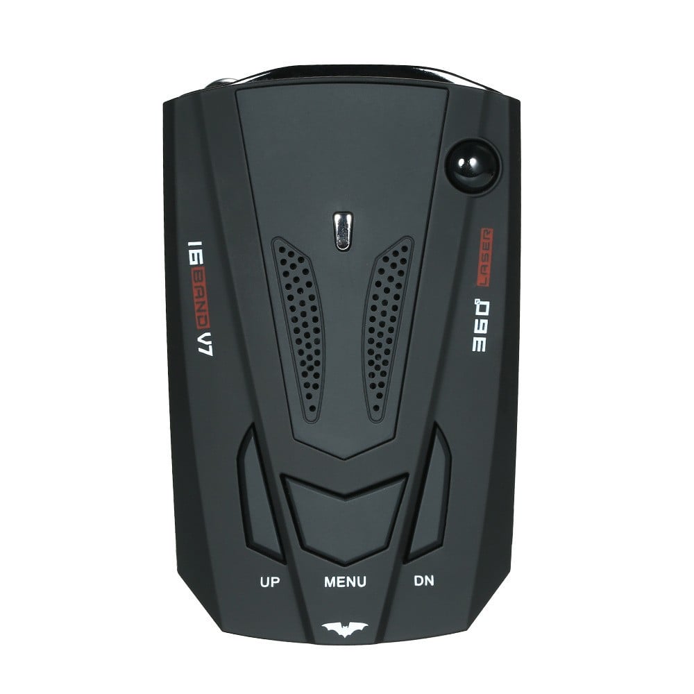 🚗V7 Multi-Band Radar Alert Detector – Voice & LED Alerts with City/Highway Modes