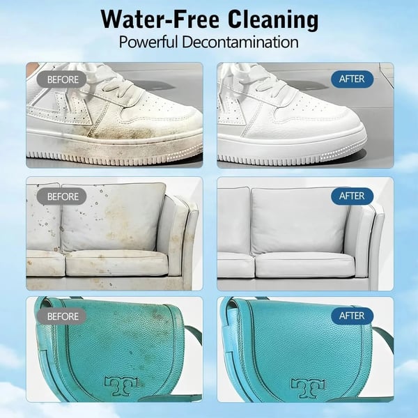 🔥🎁Waterless cleaning cream for white shoes with sponge