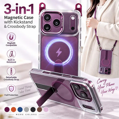 🥳2026 HOT SALE🥳💞50K+ SOLD! MagSafe Phone Case with Detachable Crossbody Neck Lanyard Strap