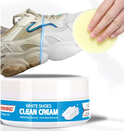 🔥🎁Waterless cleaning cream for white shoes with sponge