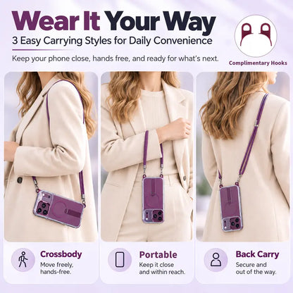 🥳2026 HOT SALE🥳💞50K+ SOLD! MagSafe Phone Case with Detachable Crossbody Neck Lanyard Strap