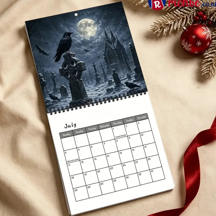 🐦‍⬛Raven & Crow 2027 Wall Calendar — 12 Months of Moonlit Gothic Art🖤