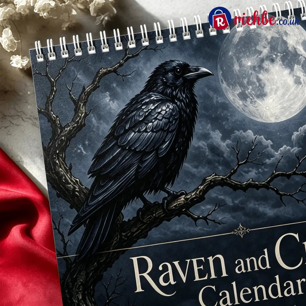 🐦‍⬛Raven & Crow 2027 Wall Calendar — 12 Months of Moonlit Gothic Art🖤