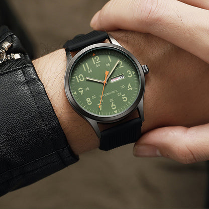 ⌚✨ Men's Quartz Watch with Luminous Display – Glows in the Dark, Shines All Day! Classic Style for Any Occasion 👔