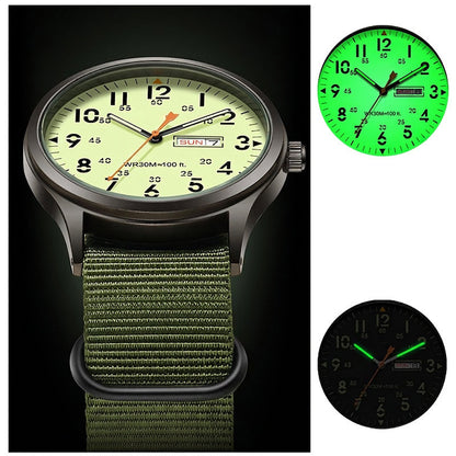 ⌚✨ Men's Quartz Watch with Luminous Display – Glows in the Dark, Shines All Day! Classic Style for Any Occasion 👔