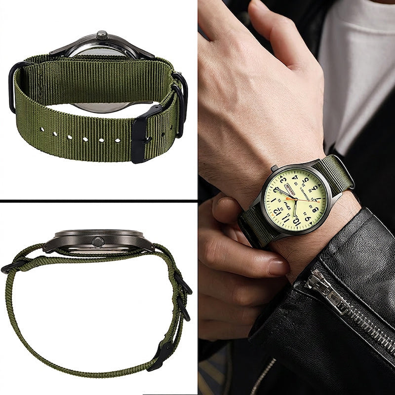 ⌚✨ Men's Quartz Watch with Luminous Display – Glows in the Dark, Shines All Day! Classic Style for Any Occasion 👔
