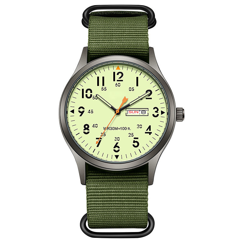⌚✨ Men's Quartz Watch with Luminous Display – Glows in the Dark, Shines All Day! Classic Style for Any Occasion 👔