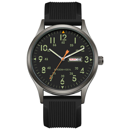 ⌚✨ Men's Quartz Watch with Luminous Display – Glows in the Dark, Shines All Day! Classic Style for Any Occasion 👔