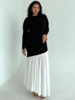 Black Pleated Maxi Dress